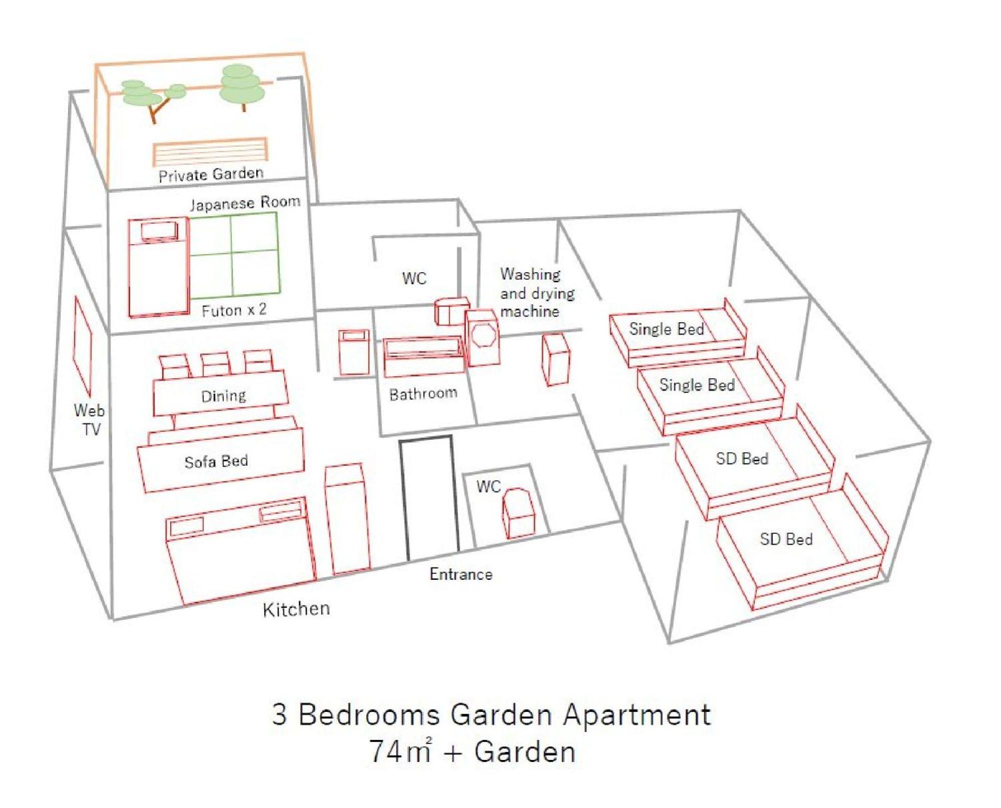 Klasso Tokyo Sumiyoshi Apartments Phòng bức ảnh